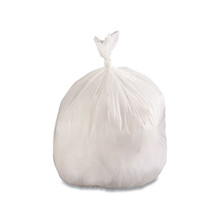 33 Gallon Can Liners, 33" x 39", 0.9 Mil, Low-Density, Industrial Grade, White, (100/Case) | Boardwalk