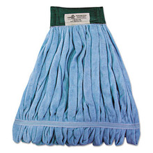 Boardwalk Microfiber Looped-End Wet Mop Head, Medium, Blue (12/case)