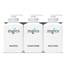 Zogics Bulk Personal Care 3 Chamber Refillable Dispensers