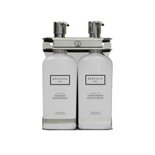 Beekman 1802 Fresh Air Aquamenities Stainless Steel 2 Chamber Refillable Dispenser