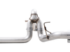 AWE 0FG Dual Split Rear Exhaust for '21+ Ford F-150 - 5" Chrome Silver Tips - 3015-32105