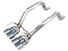 AWE Track Edition Axleback Exhaust for C6 Chevrolet Corvette 6.2L (2009-2013) - Chrome Silver Tips 3020-42662