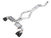 AWE Tuning Touring Edition Exhaust - Diamond Black Tips 2022-2026 BMW M240i (G42) (3015-43240)