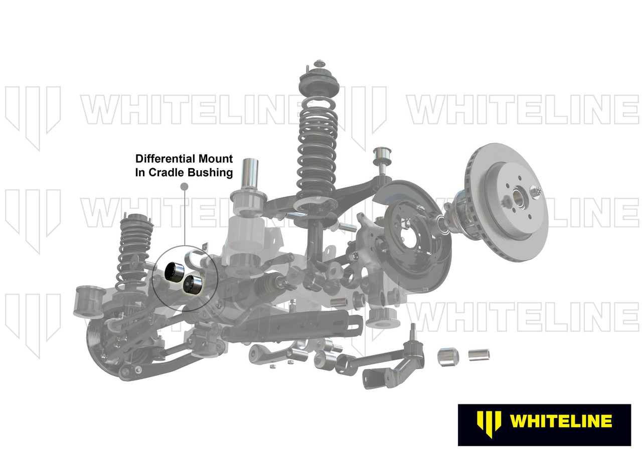 Whiteline Rear Differential Mount Inserts 08+ Subaru WRX / STI (KDT903)