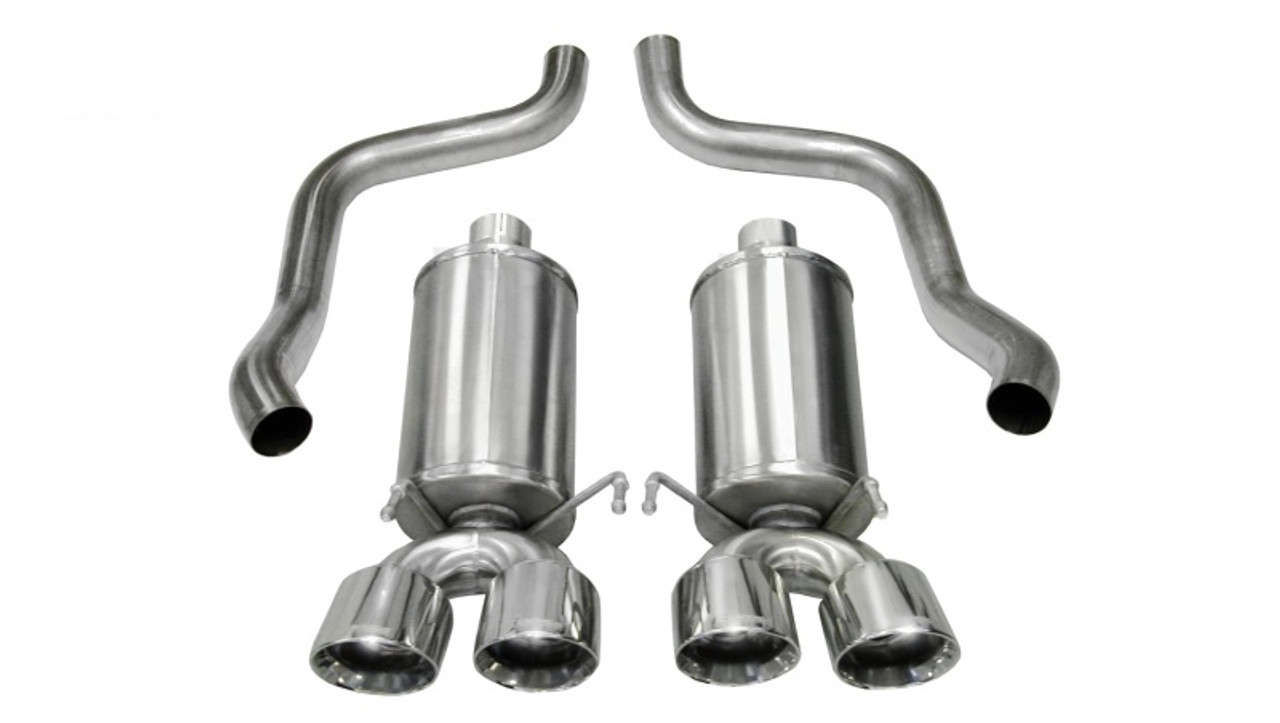 Corsa Xtreme Axle Back Exhaust 14469, 2005-2008 Chevy C6 Corvette 6.0L / 6.2L