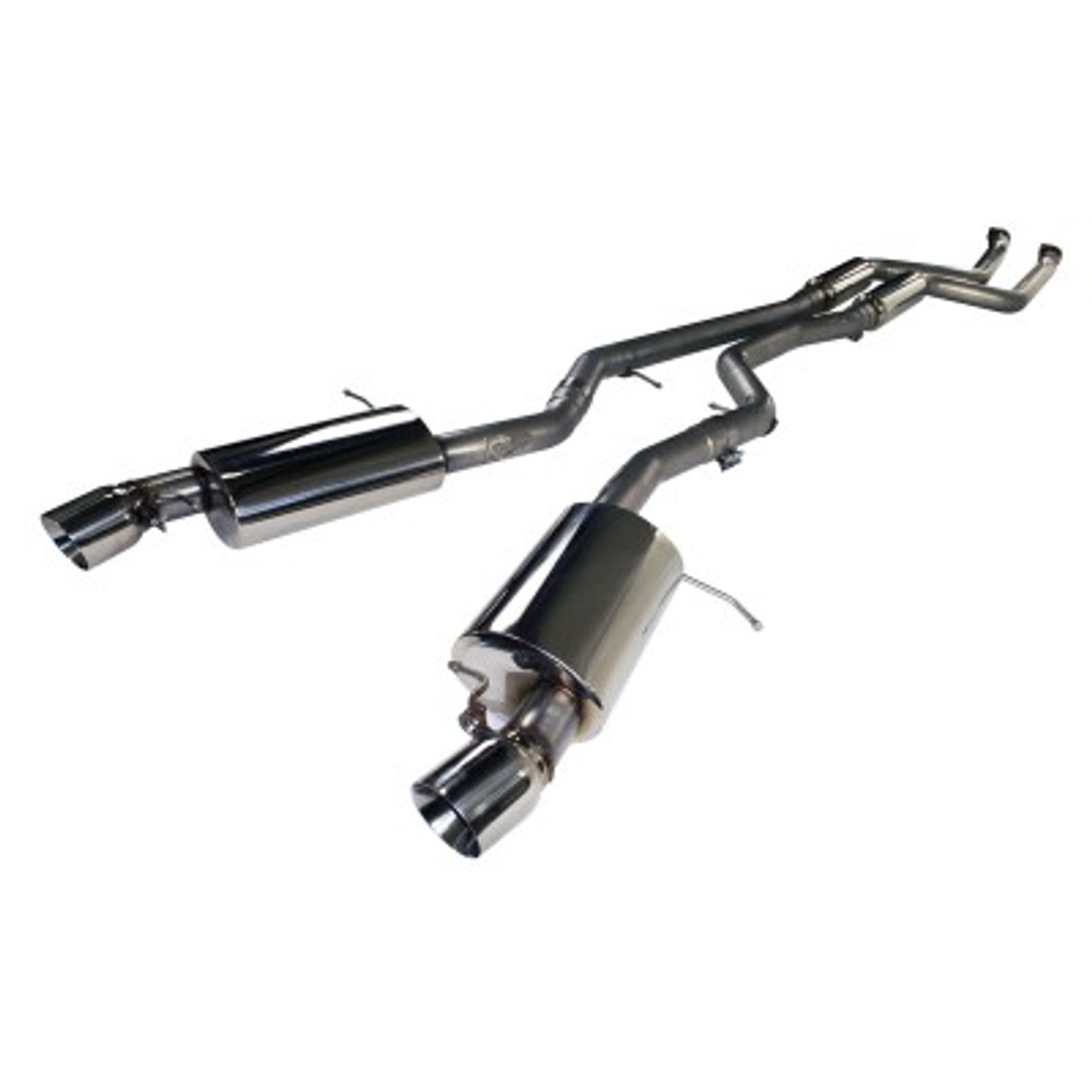 AFE MACH Force-Xp 2-3/4" 304 Stainless Steel Cat-Back Exhaust System (Polished Tips) 49-36306, 2011-2012 BMW 335i (N55)