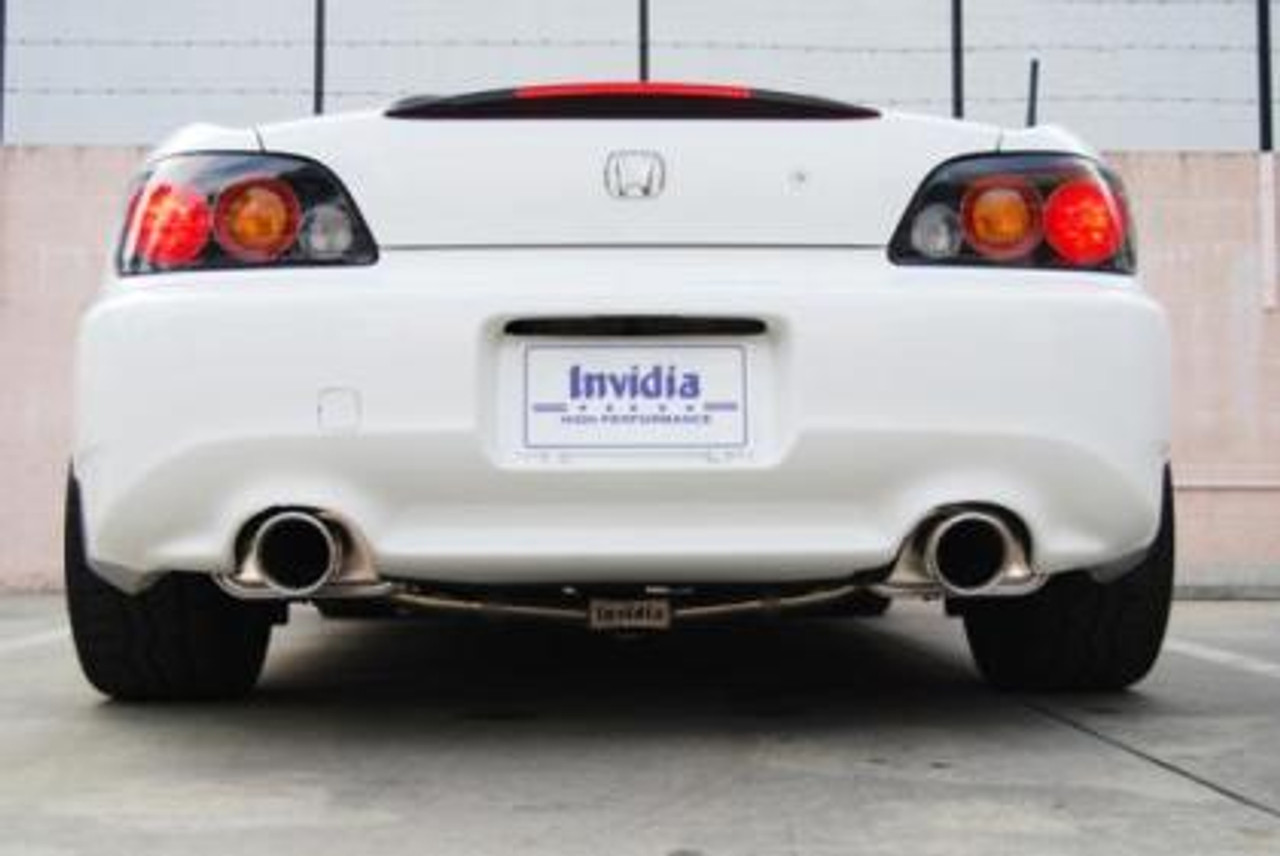 Invidia Q300 Cat-Back Exhaust (Rolled Tip) HS00HS1GT3, 2000-2009 Honda S2000