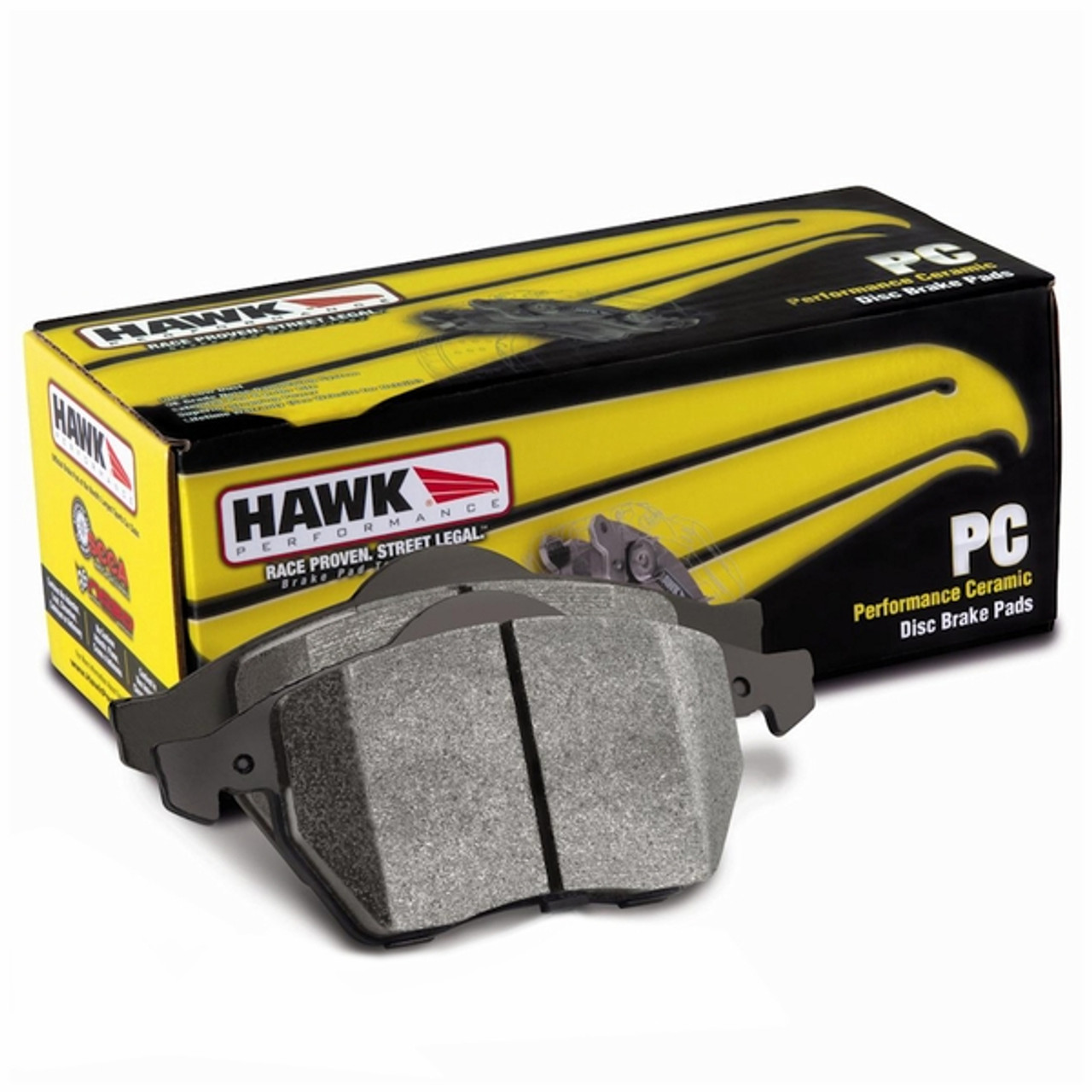 Hawk Performance Ceramic Street Front Brake Pads HB631Z.622 for 09-11 Chevrolet  Corvette Z06/ZR-1 