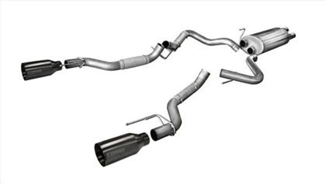 Corsa Sport Cat-Back Exhaust Dual Rear Exit w/ 5in Gunmetal Tip 14397GNM for 2017-2020 Ford F150 Raptor Ecoboost