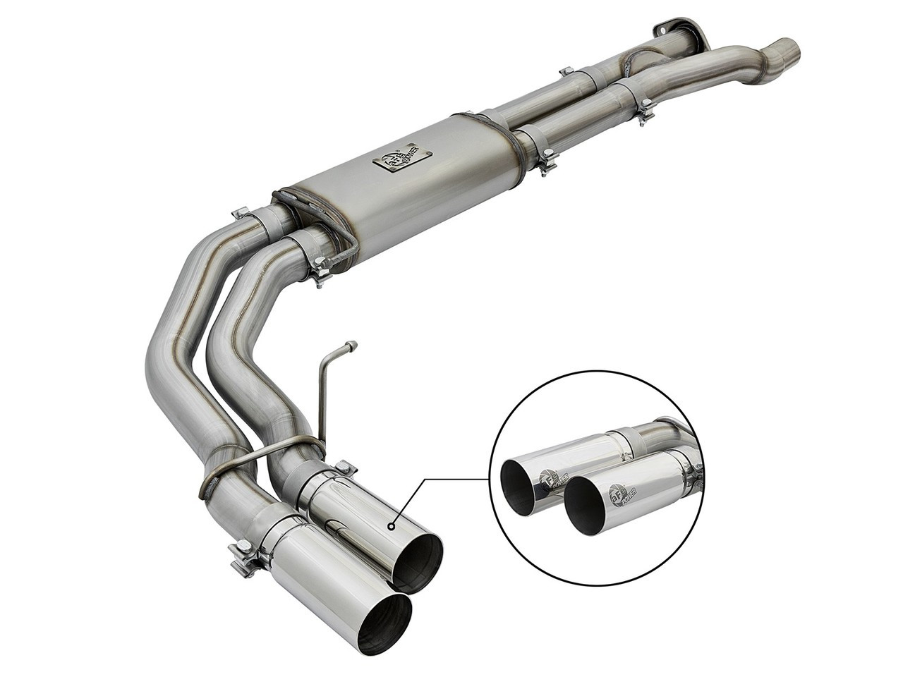 aFe POWER 49-43091-P Rebel Series 3"409 Stainless Steel Cat-Back Exhaust System for 2017-2020 Ford F150 Raptor Ecoboost