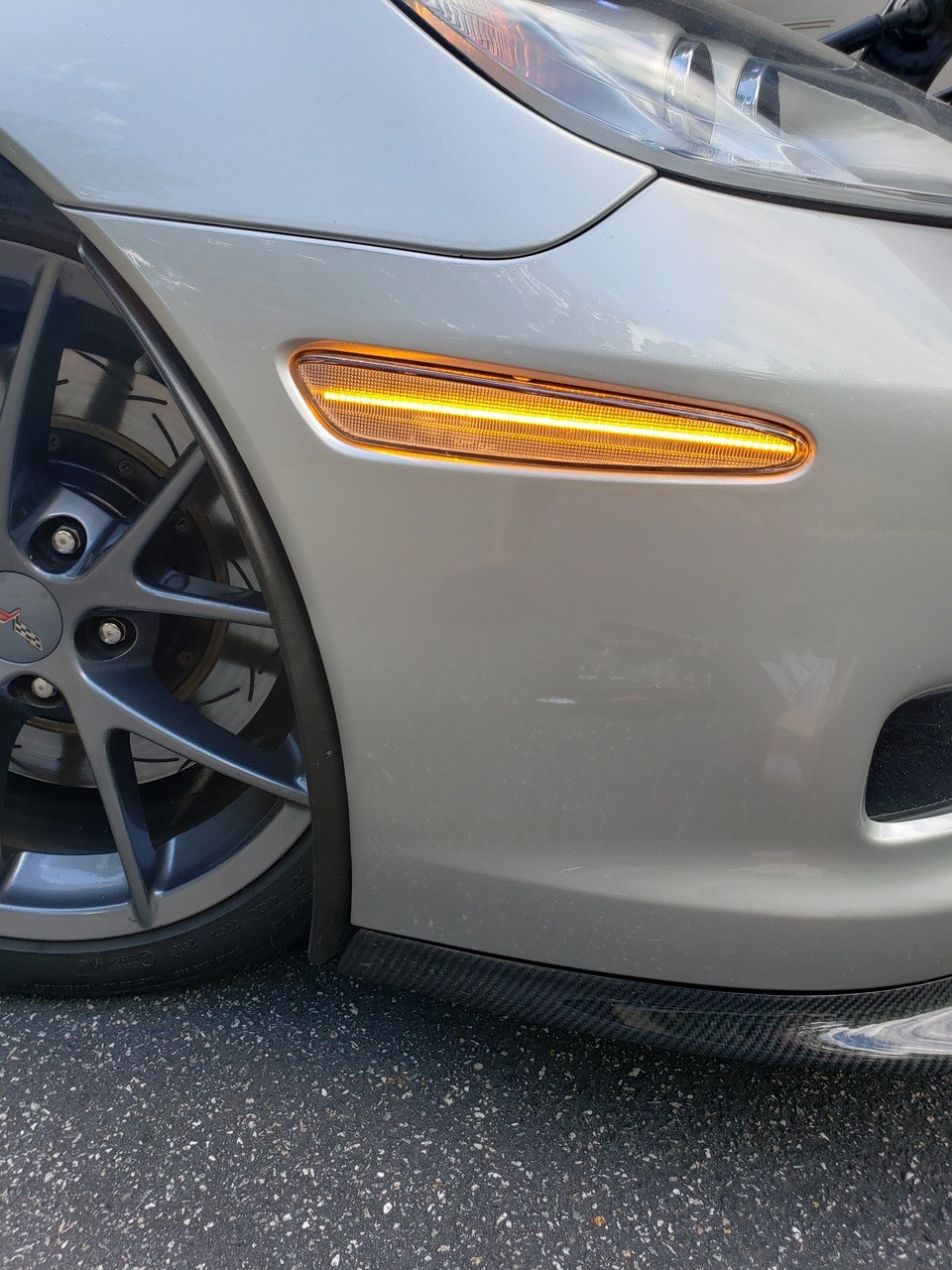 C6 Chevrolet Corvette Clear LED Side Markers