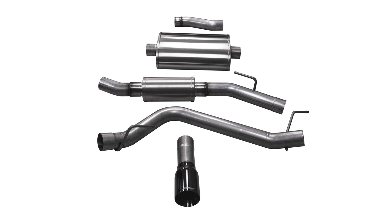 Corsa Cat Back Exhaust Touring Single Exit 21062 for 2020-2021 Jeep Gladiator 3.6L V6