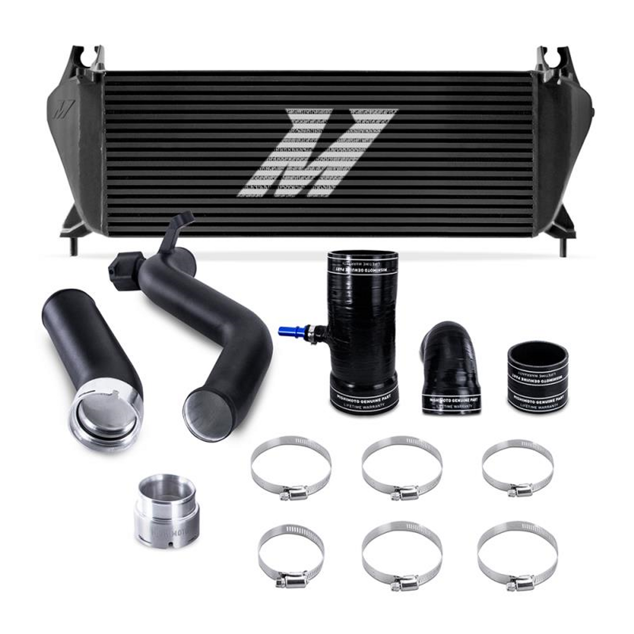 Mishimoto 19+ Ford Ranger 2.3L EcoBoost Intercooler Kit - Black (MMINT-RGR-19KBKBK)