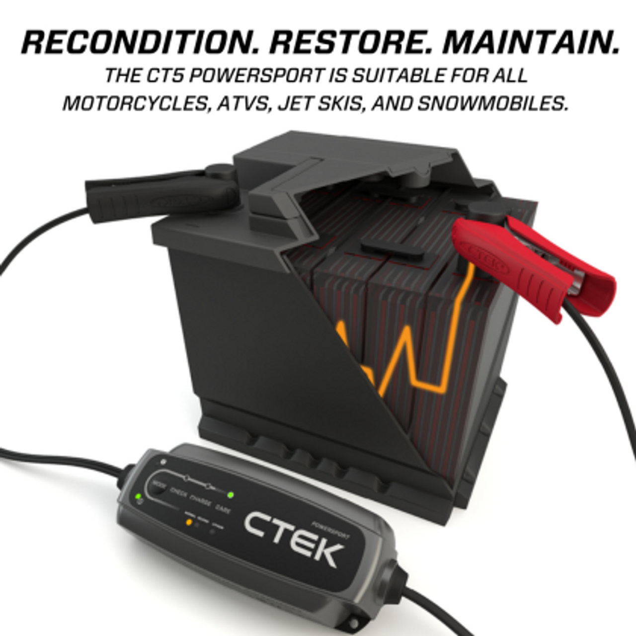 CTEK Battery Charger - CT5 Powersport - 2.3A (40-339)