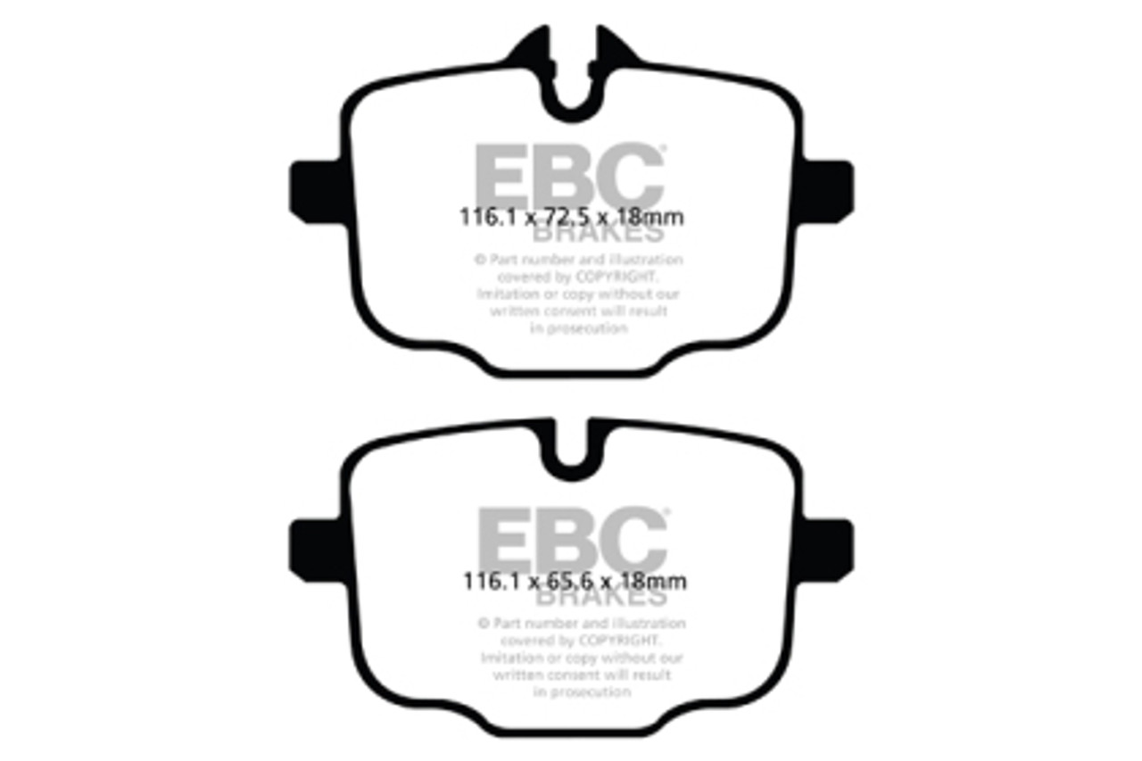 EBC Yellowstuff Rear Brake Pads (DP42089R) 2021+ BMW M3/M4 (G80/G82/G83) 