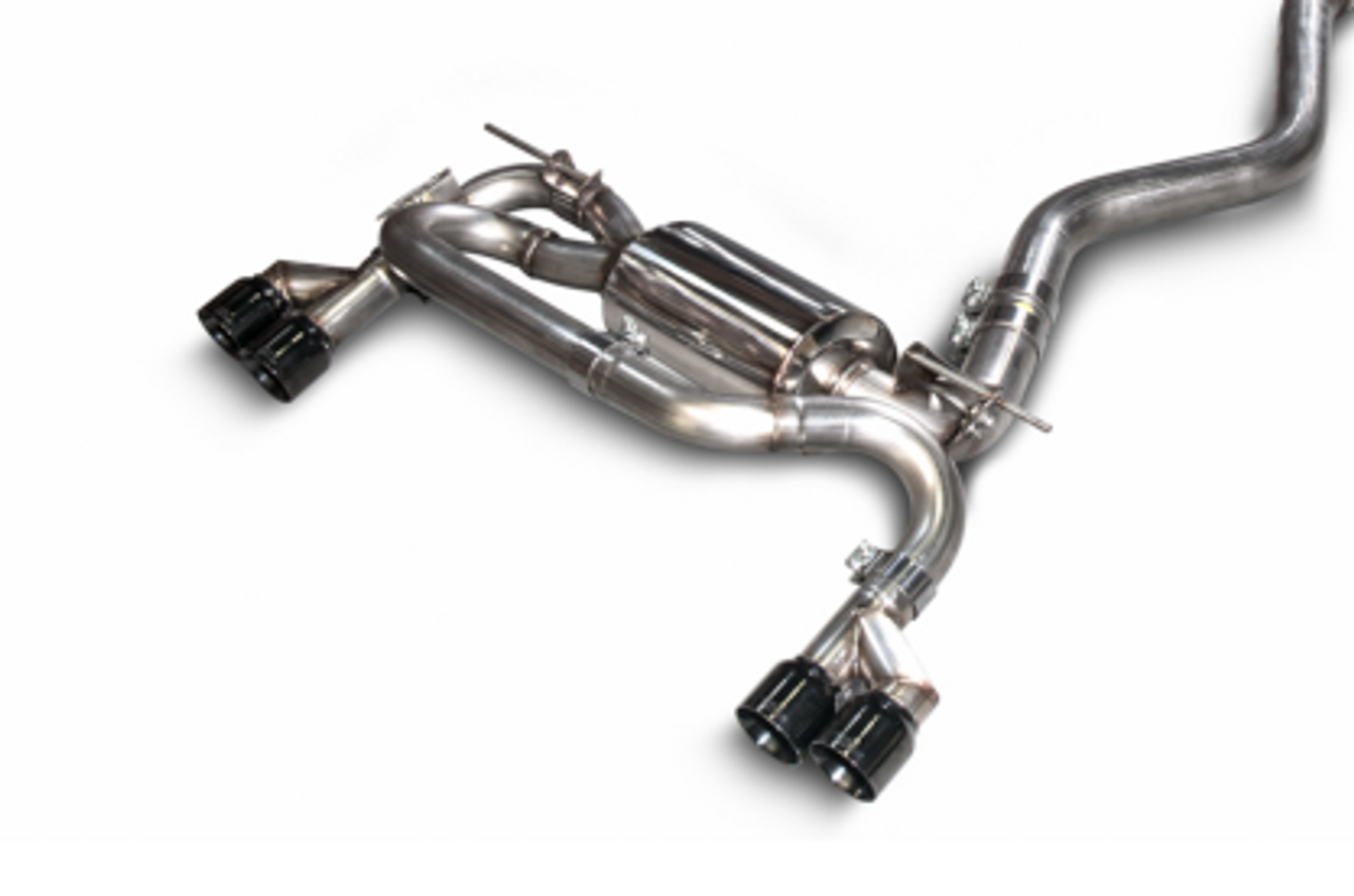 AWE BMW F30 / F32 328i / 428i Touring Axle Back Exhaust (Black Tips)*Quad Outlet* 3010-43036