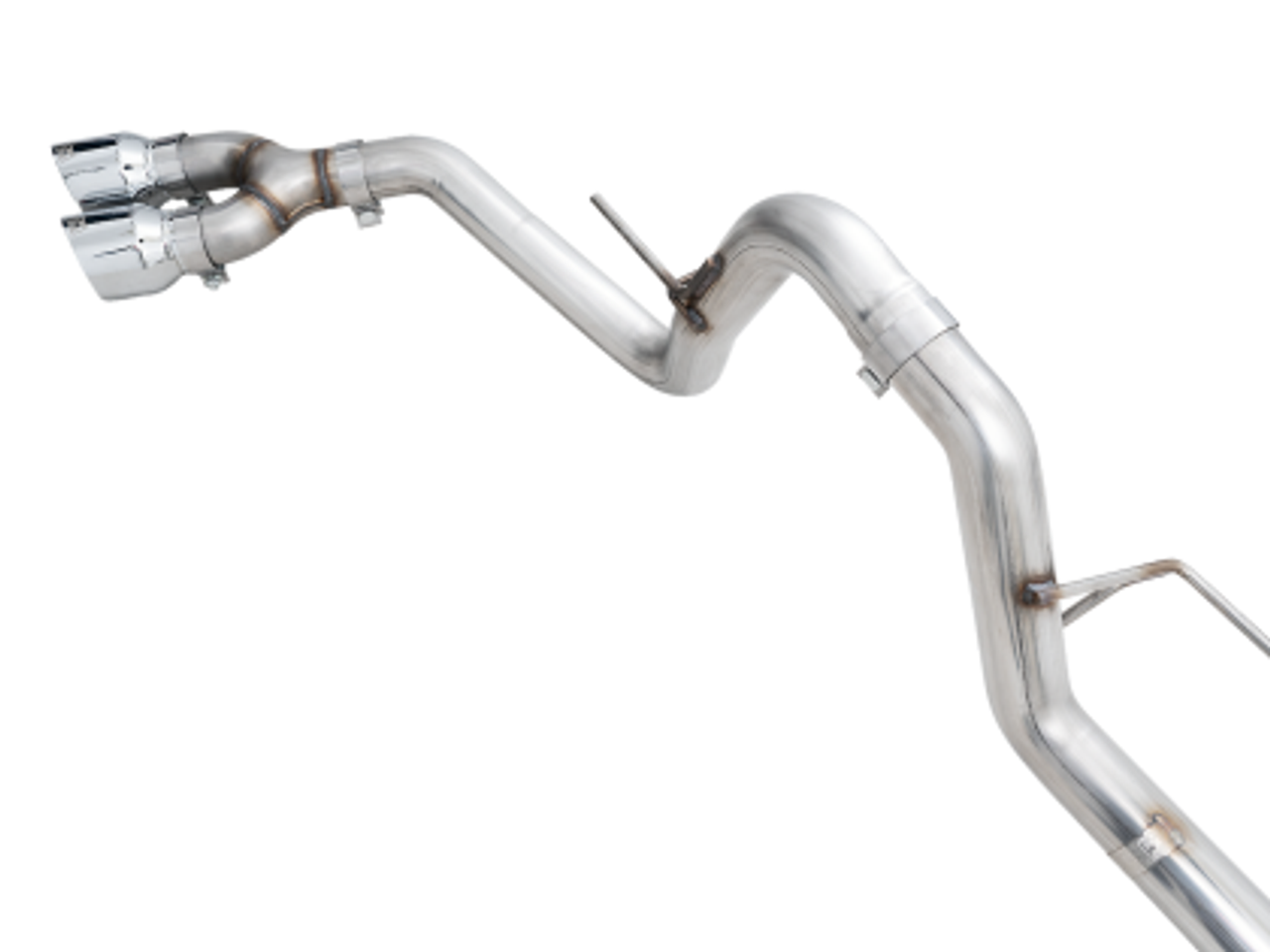 AWE 0FG Dual Side Exit Exhaust for '21+ Ford F-150 - 4.5" Chrome Silver Tips - 3015-22067