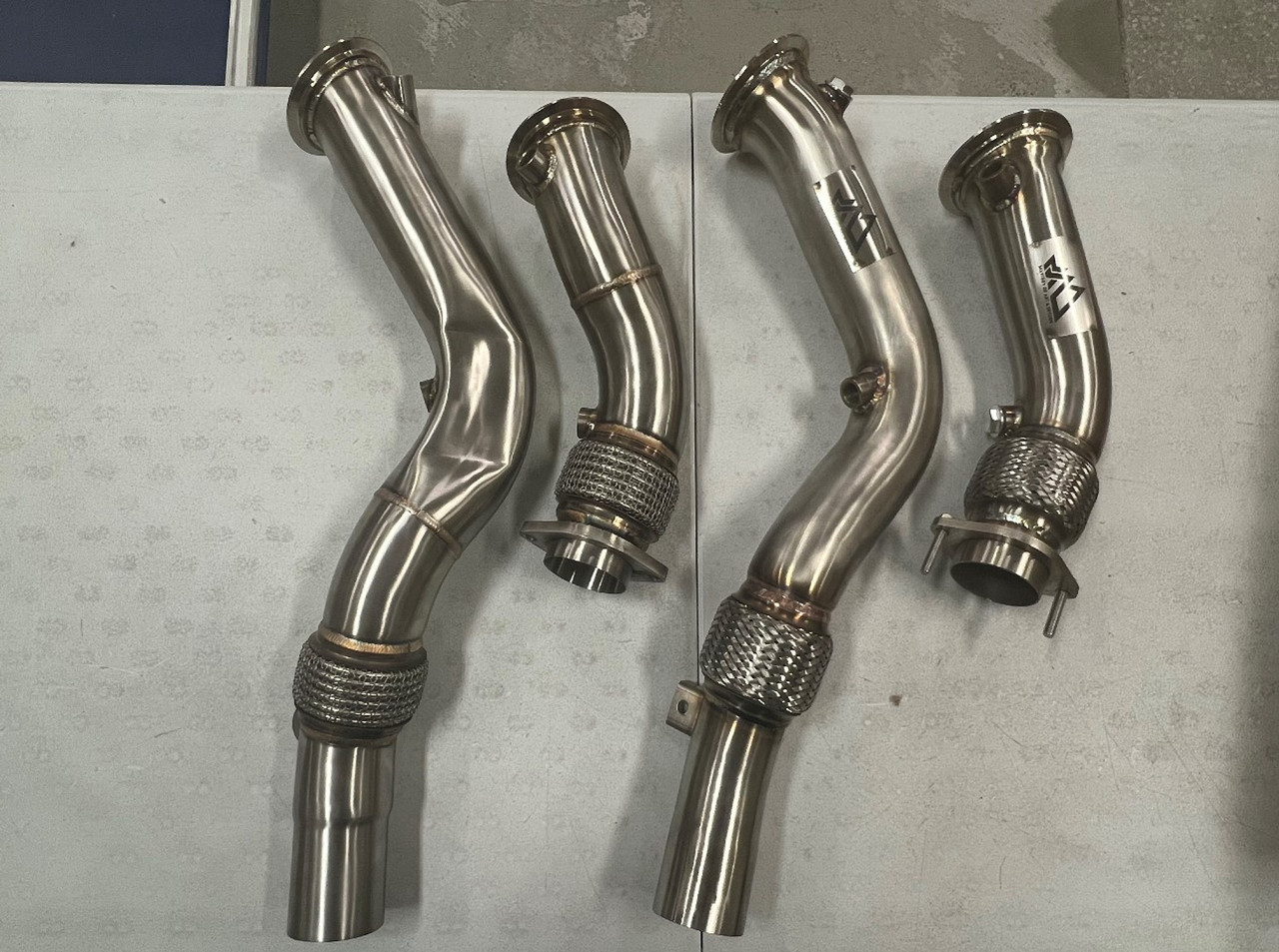 MAD 3.5" Fat Boy Downpipes BMW M3 M4 F80 F82 S55