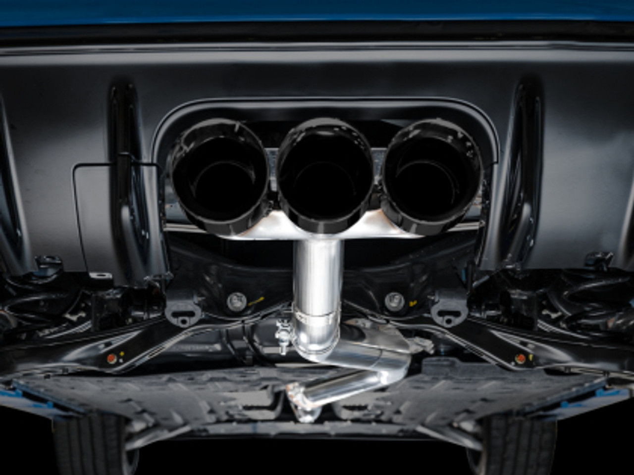 AWE Track Edition Exhaust for FL5 Civic Type R - Triple Diamond Black Tips 3020-53287