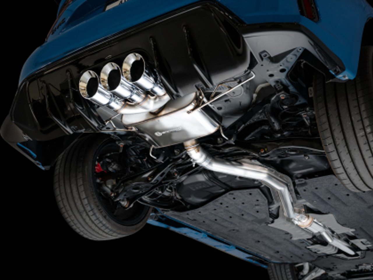 AWE Touring Edition Exhaust for FL5 Civic Type R - Triple Chrome Silver Tips 3015-52287