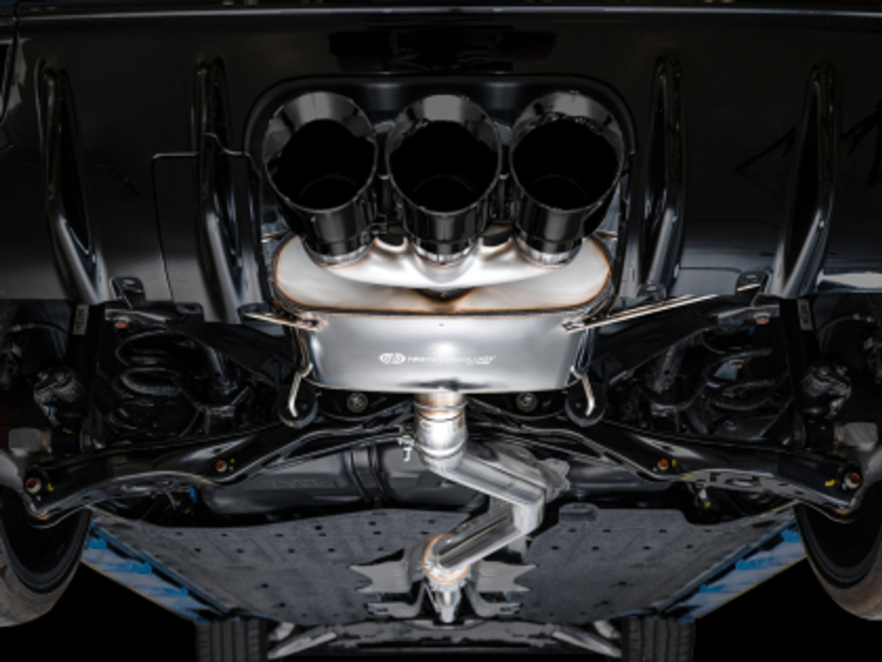 AWE Touring Edition Exhaust for FL5 Civic Type R - Triple Diamond Black Tips 3015-53287