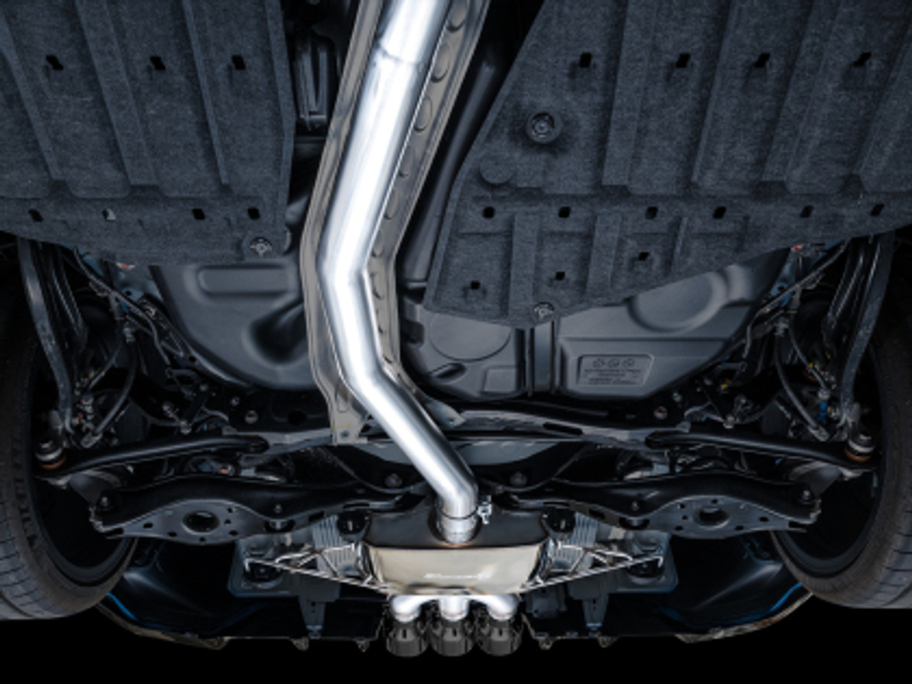 AWE Touring Edition Exhaust for FL5 Civic Type R - Triple Diamond Black Tips 3015-53287