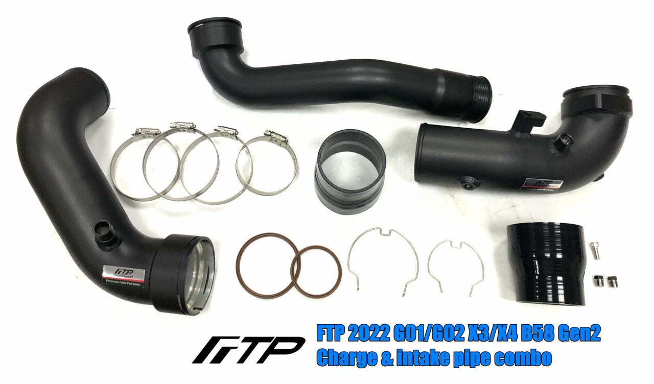 FTP BMW G01/G02 X3/X4 M40i B58D Gen2 Charge & Intake Pipe Combo (2020-2024)