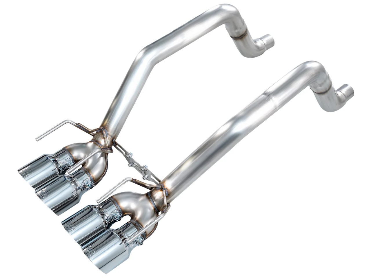 AWE Track Edition Axleback Exhaust for C6 Chevrolet Corvette 6.2L (2009-2013) - Chrome Silver Tips 3020-42662