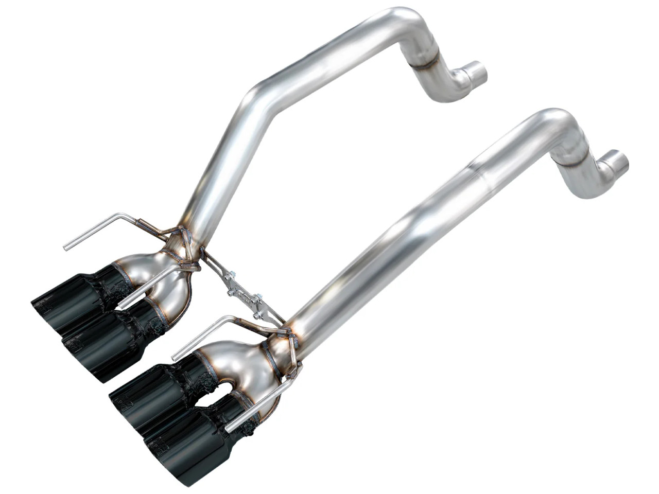 AWE Track Edition Axleback Exhaust for C6 Chevrolet Corvette 6.2L (2009-2013) - Diamond Black Tips 3020-43662
