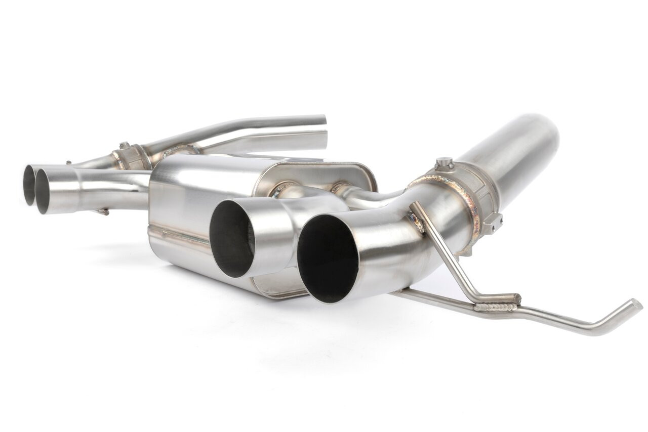 Dinan Valved Axle-Back Exhaust - 2021-2026 BMW M3/M4 G80 G82 (D660-0093-BLK)