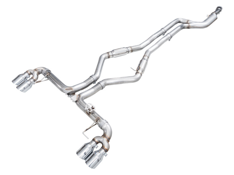 AWE Tuning Track Edition Exhaust - Chrome Silver Tips 2022-2026 BMW M240i (G42) (3020-42240)