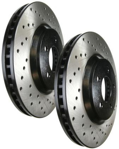Stop Tech Cross Drilled Rotors (Left Rear) 128.34080L, 2007-2010 BMW 335i Stop Tech Cross Drilled Rotors (Left Rear) 128.34080L, 2007-2010 BMW 335i