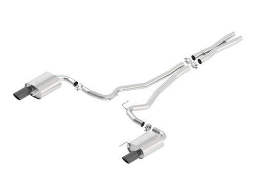 Borla ATAK Cat Back Exhaust (Black Chrome) 140591BC, 2015-2017 Ford Mustang GT Borla ATAK Cat Back Exhaust (Black Chrome) 140591BC, 2015-2017 Ford Mustang GT