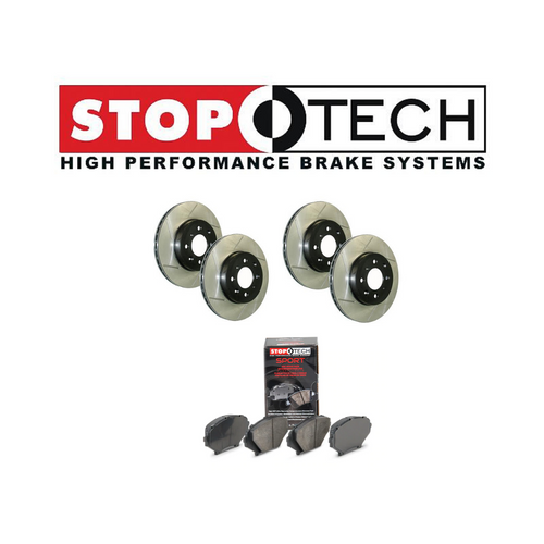 StopTech 2008-2012 BMW 135i E82 Brake Package (Slotted Rotors / Pads / Lines) StopTech 2008-2012 BMW 135i E82 Brake Package (Slotted Rotors / Pads / Lines)