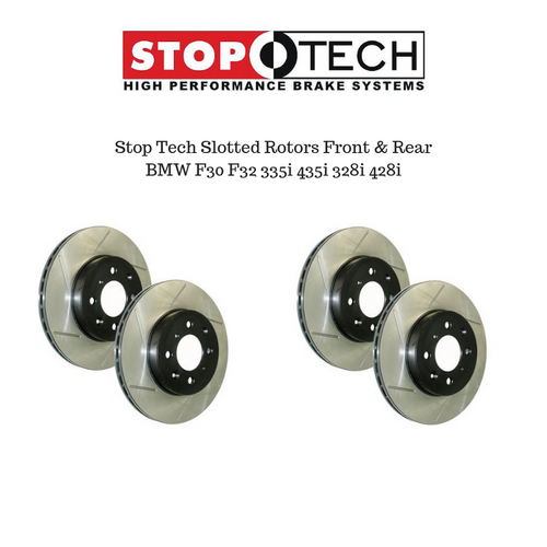 StopTech Slotted Brake Rotors Package for BMW F30 F32 328i 335i 428i 435i StopTech Slotted Brake Rotors Package for BMW F30 F32 328i 335i 428i 435i
