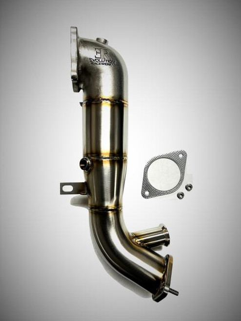 Evolution Racewerks High Flow Catted Downpipe - Alfa Romeo Giulia / Stelvio 2.0L Evolution Racewerks High Flow Catted Downpipe - Alfa Romeo Giulia / Stelvio 2.0L