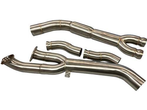 MAD Resonated Single Mid Pipe BMW G80 M3 G82 M3 S58 MAD Resonated Single Mid Pipe BMW G80 M3 G82 M3 S58
