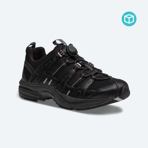 Dr Comfort Refresh Black is a stylish, super-lightweight women's athletic shoe that helps provide superior comfort and support for women who suffer from painful or sensitive feet.