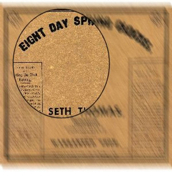 BACKBOARD LABEL SETH THOMAS NO. 6