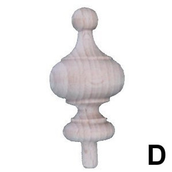 WOODEN FINIAL D