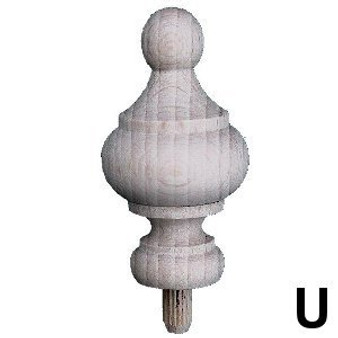 WOODEN FINIAL U