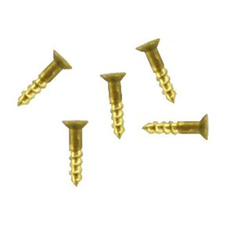 BRASS SCREW FOR WOOD. COUNTERSUNK. 25pcs