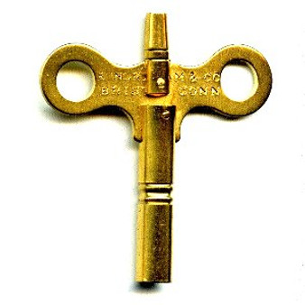 DOUBLE-ENDED INGRAHAM BRASS KEY