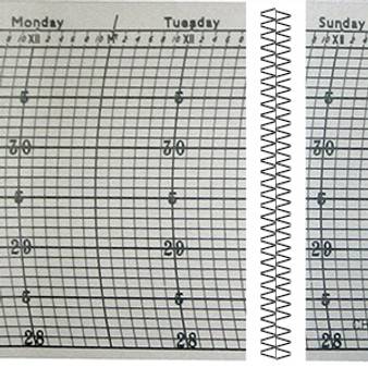 BAROGRAPH CHART 300 x 90mm