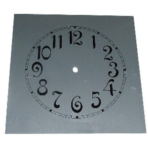 SILVERED SQUARE ARABIC DIAL 220mm