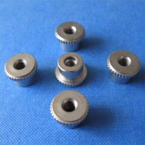 KNURLED CHROME NUTS LARGE