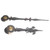 FRENCH CLOCK HANDS FLEUR DE LYS 35mm