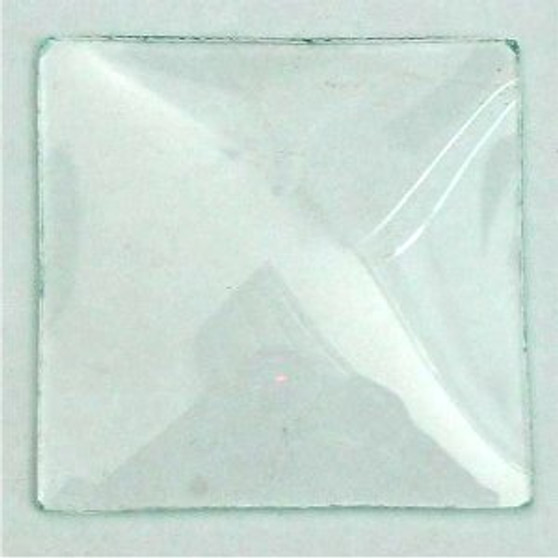 SQUARE ROUGH-EDGE CONVEX GLASS 6 12/16inch