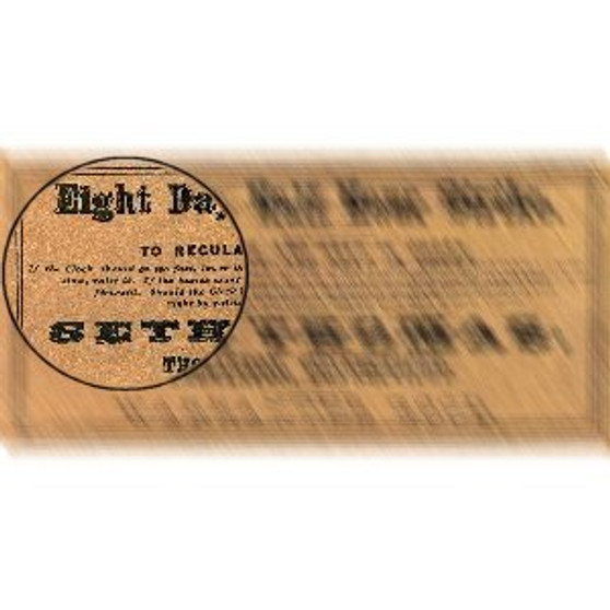 BACKBOARD LABEL SETH THOMAS NO. 2