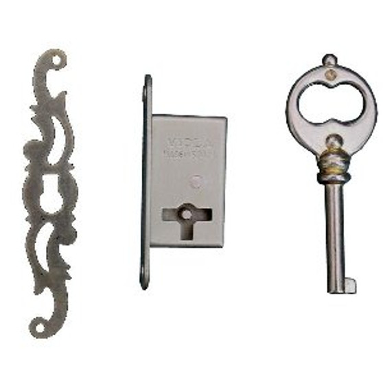 CABINET LOCK & KEY, LEFT HAND: